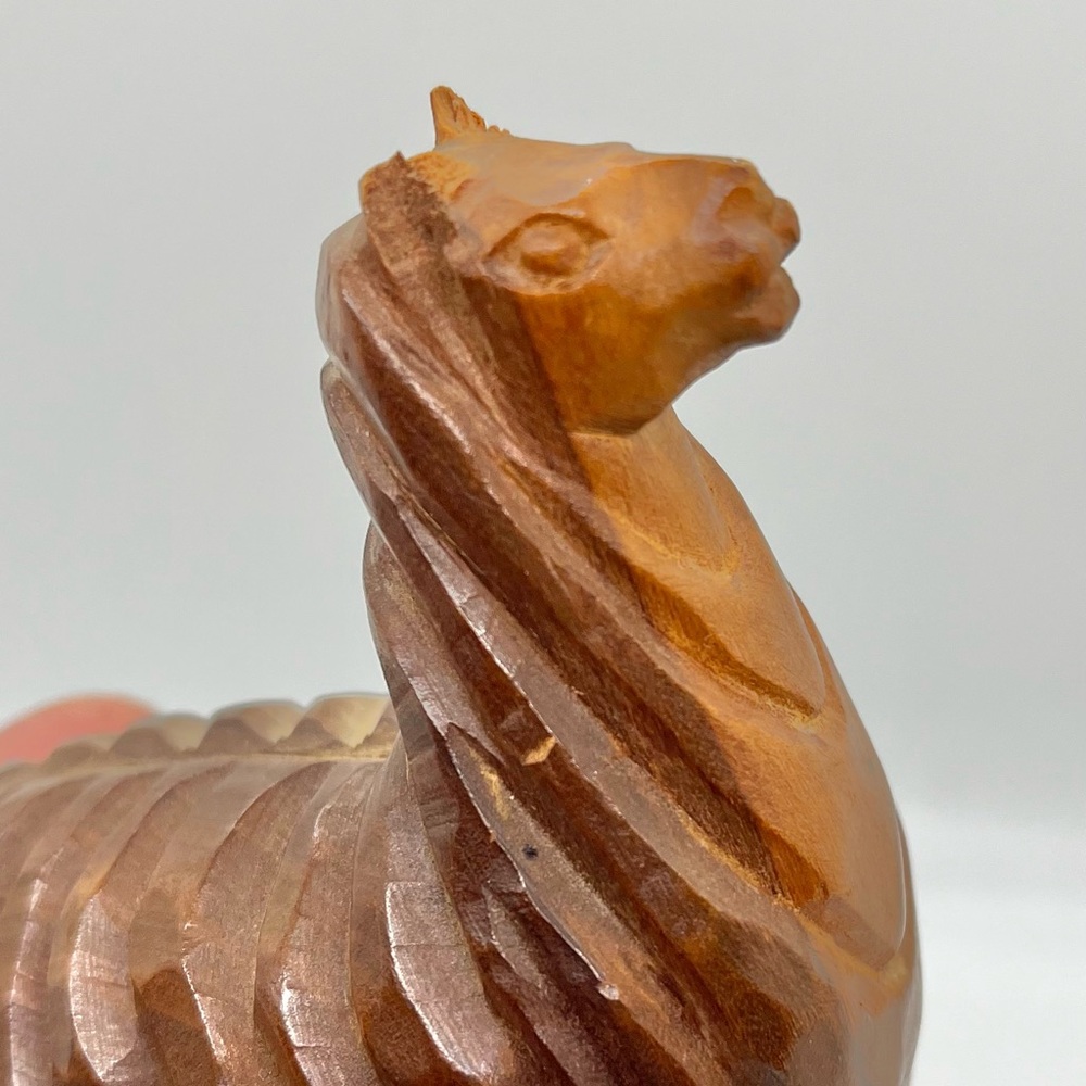 Wooden Llama Sculpture Home Tabletop Shelf Decor - Picture 6 of 7